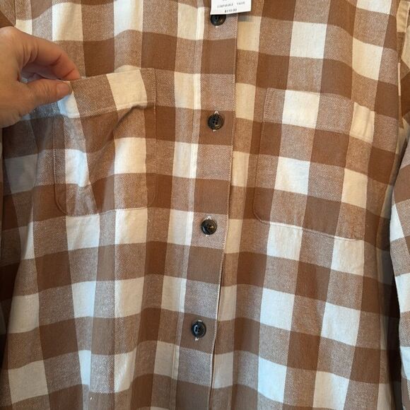 J. CREW Flannel Button Front Shacket *NEW* - Picture 8 of 14